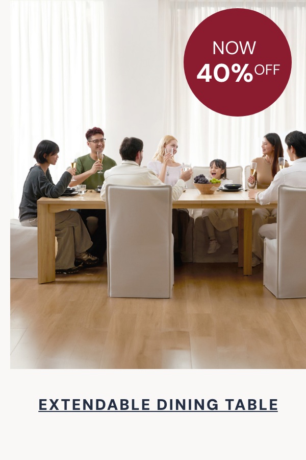 Extendable Dining Tables: now 40% off