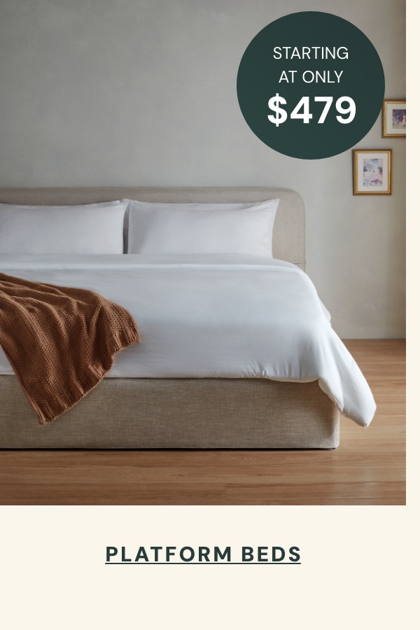 Platform Beds Starting at only $479