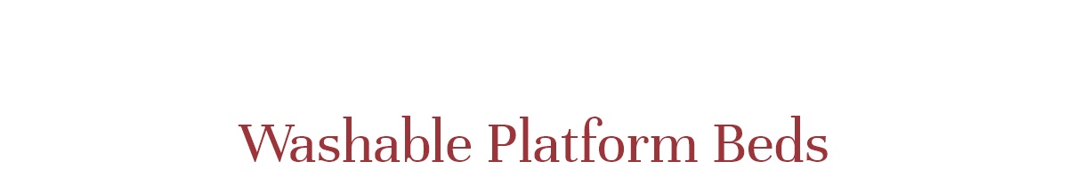 Washable Platform Beds