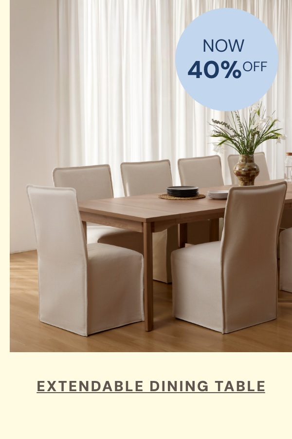 Extendable Dining Table - Now 40% Off