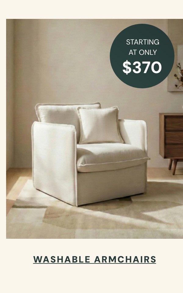 Washable Armchairs Starting at only $370