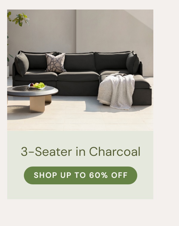 3-Seater in Charcoal