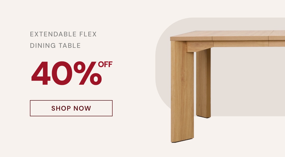 Extendable dining table NOW 40% off