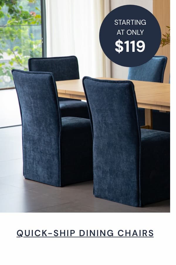 Starting at $119 Liquid & Stain-Resistant Chairs