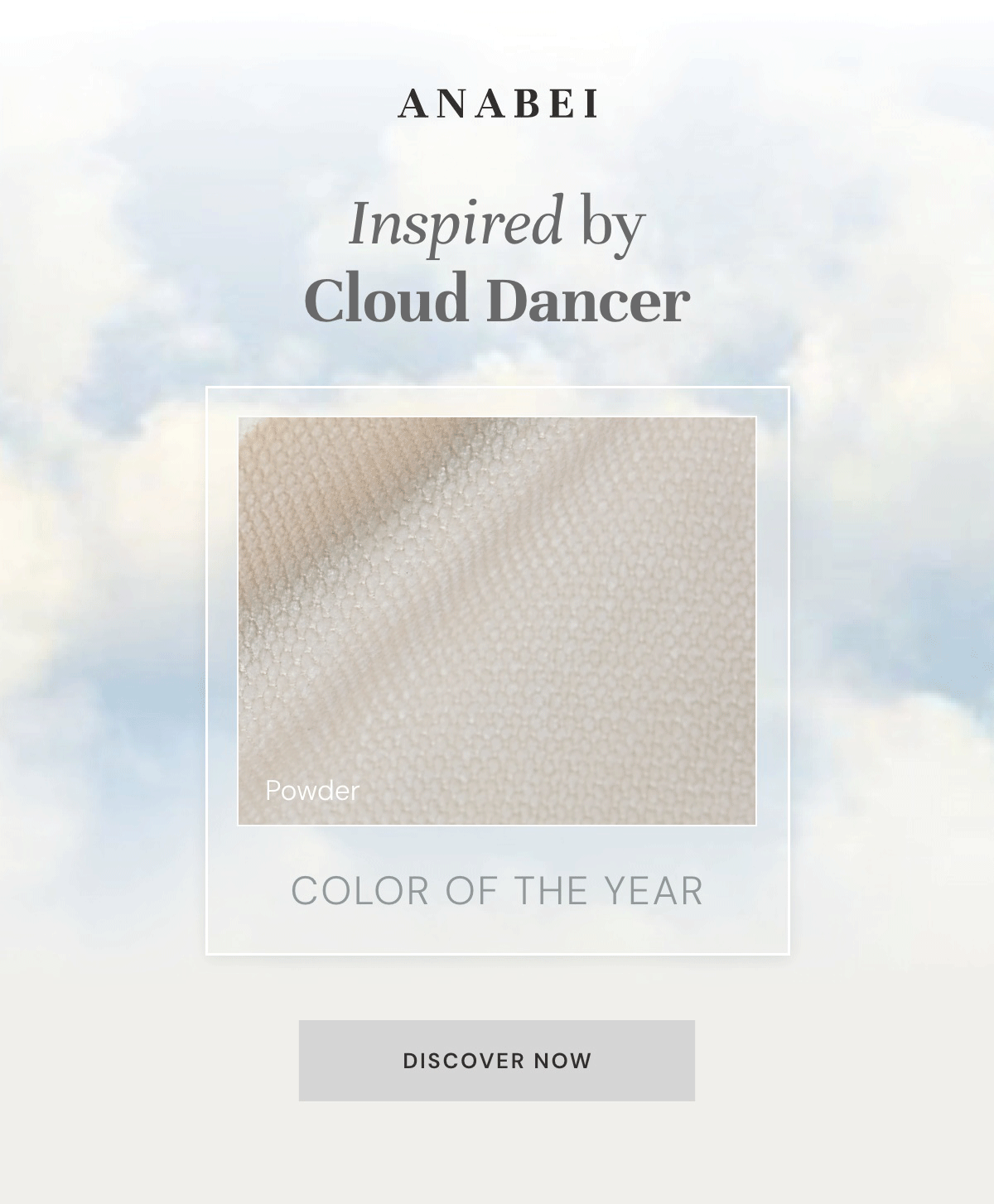 Inspired by Cloud Dancer: the color of the year!