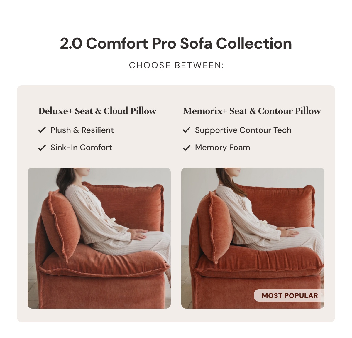 2.0 Comfort Pro Sofa Collection