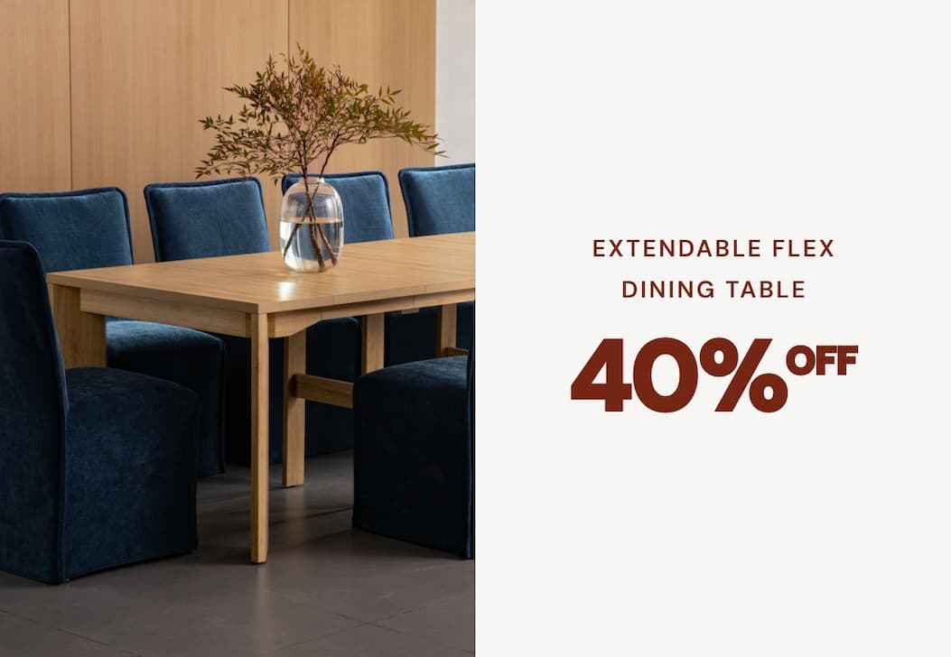 Extendable Flex Dining Table 40% OFF