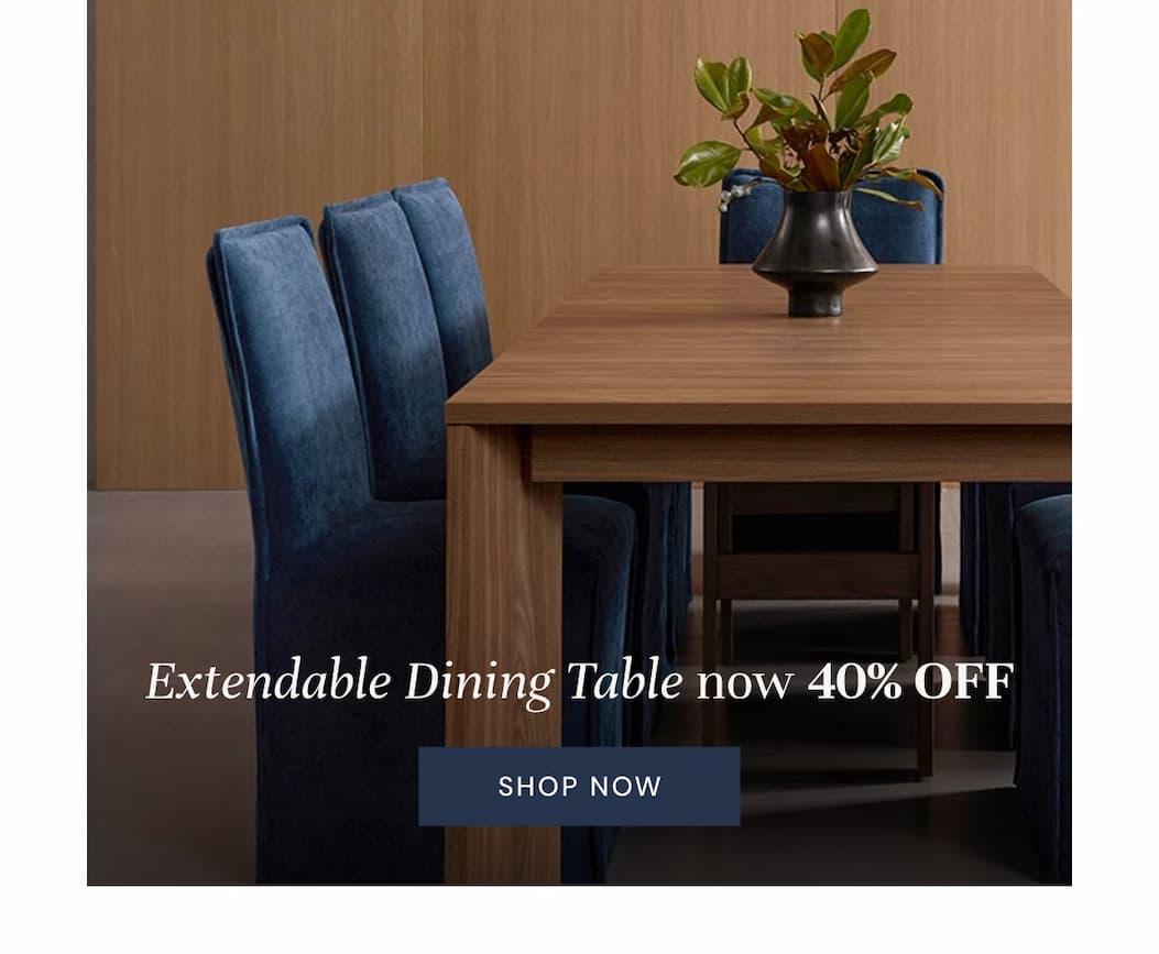 Extendable dining table - Now 40% off