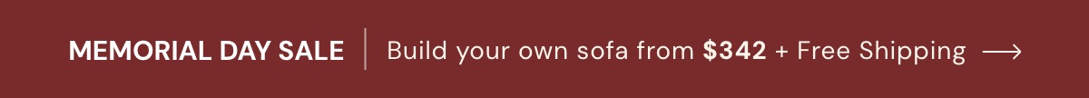 New Year Sale: build your own sofa from $342!