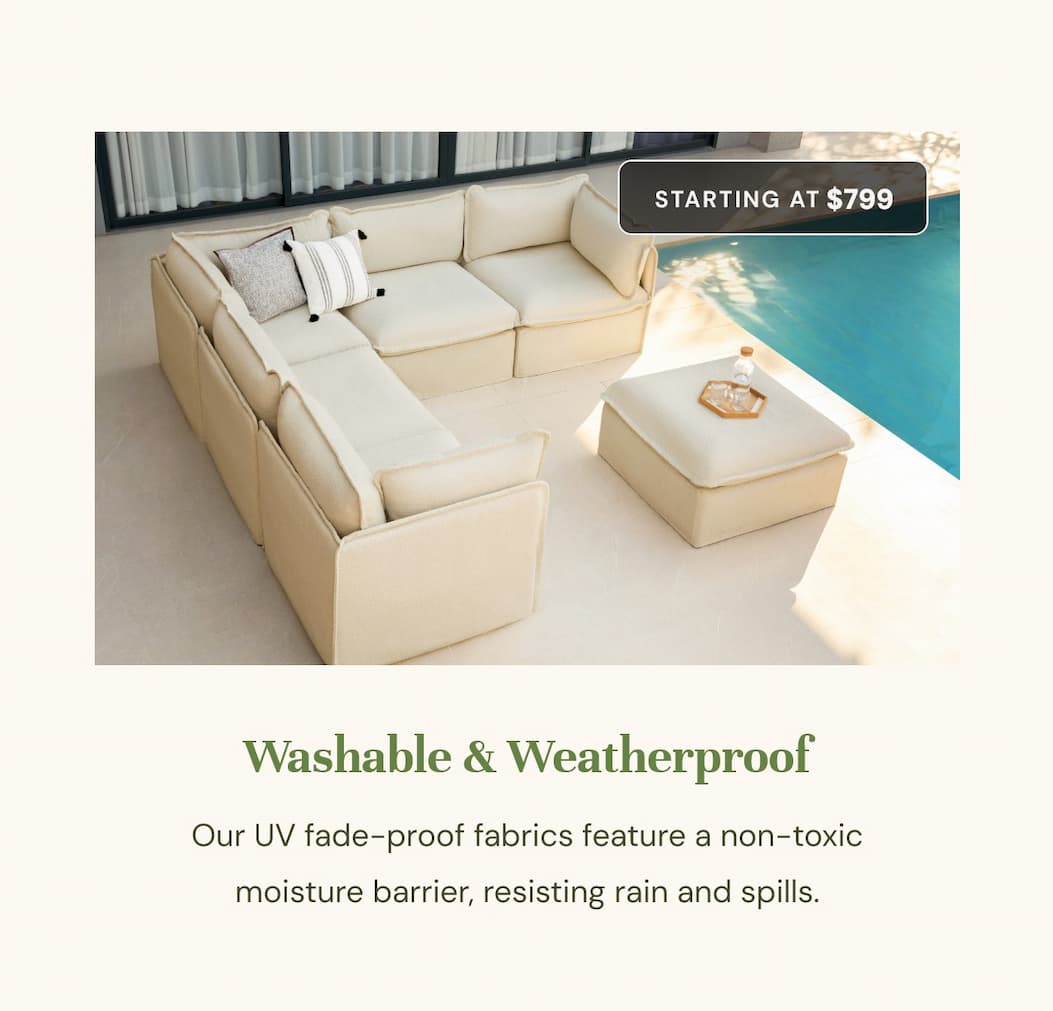 Washable & Weatherproof