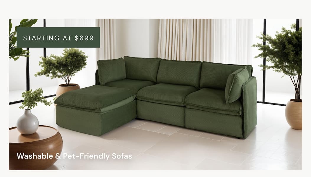 Washable Sofas - Starting at only $699