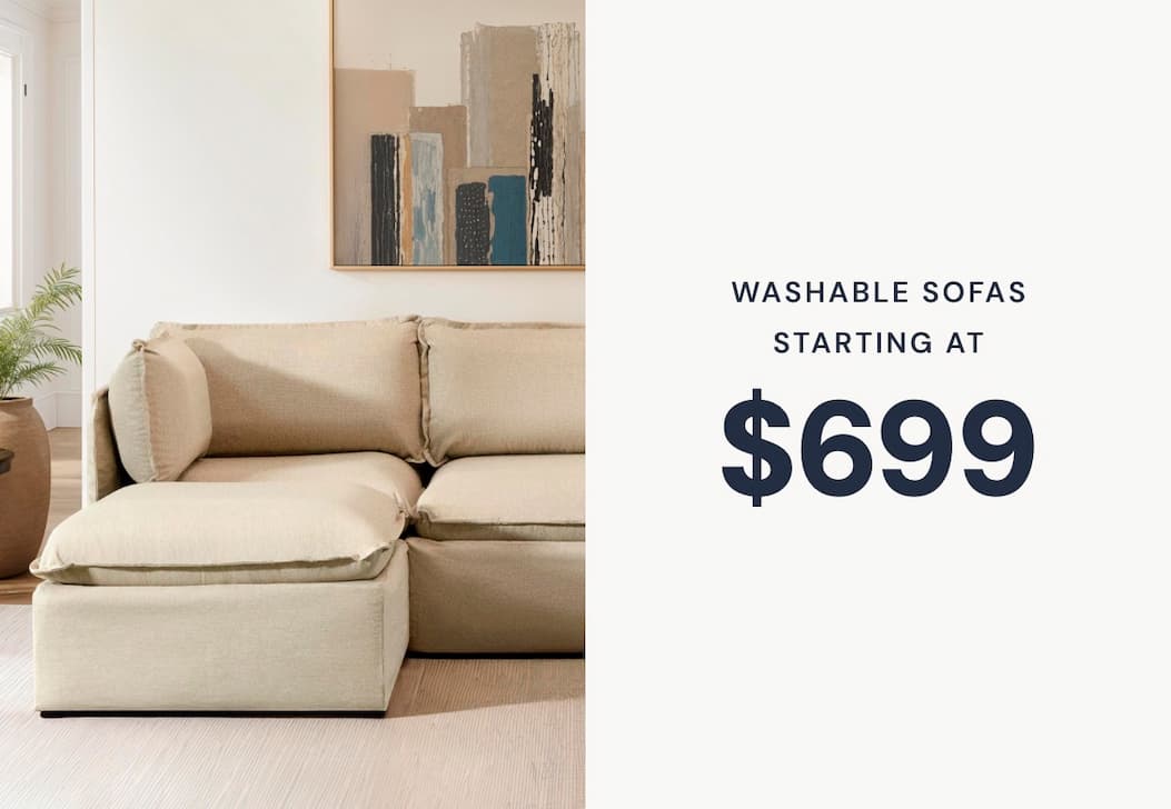 Washable Sofas - Starting at only $699