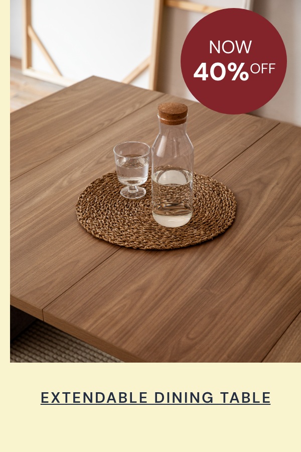 Extendable Dining Tables: now 40% off