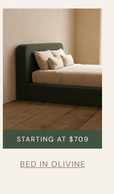 Bed in Olivine: starting at $709