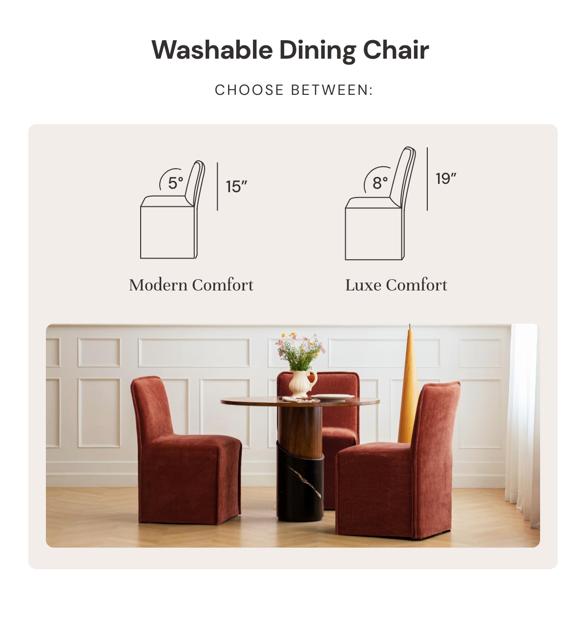 Washable Dining Chair