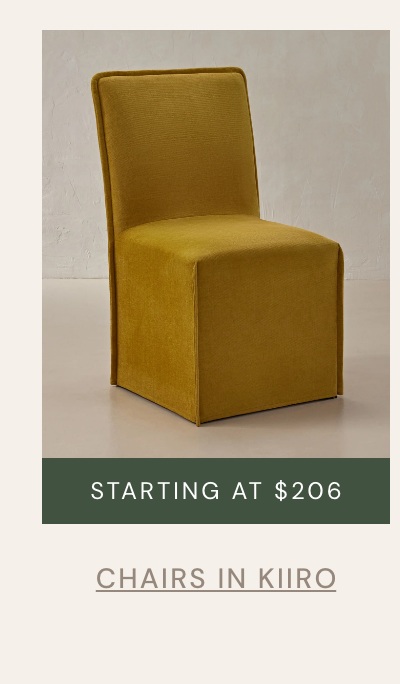 Chairs in Kiiro: starting at $206