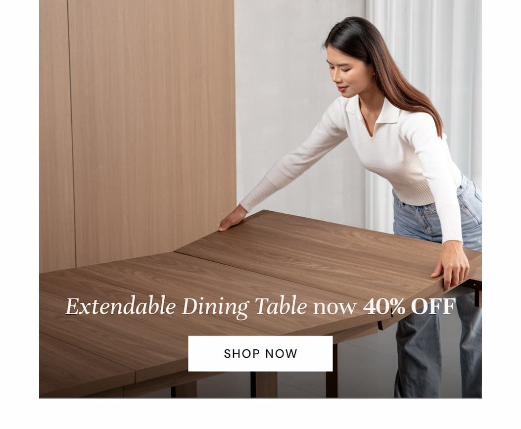 Extendable dining table - Now 40% off