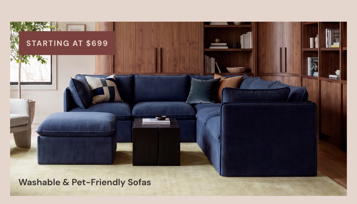 Washable & Pet-Friendly Sofas - Starting at only $699
