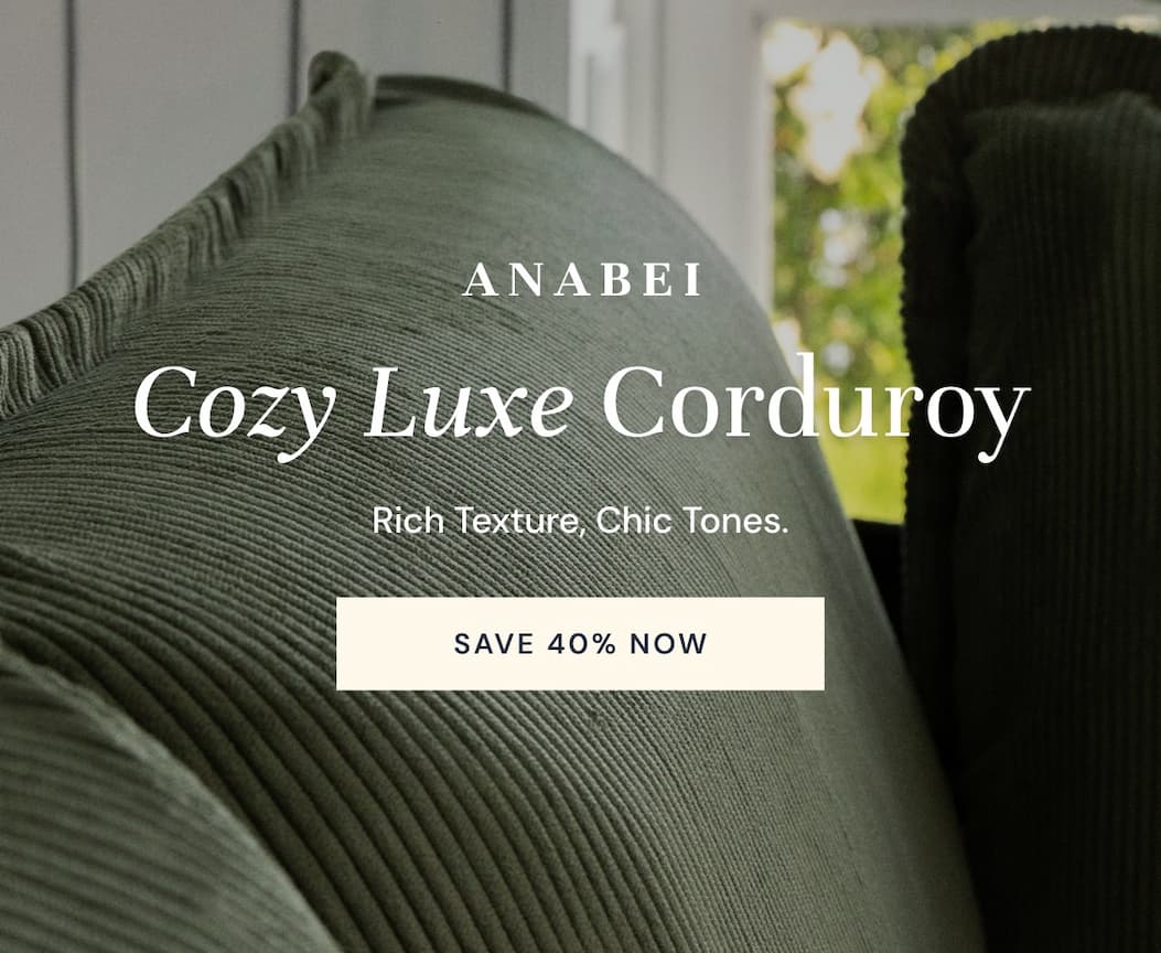 Cozy Luxe Corduroy: save 40%!