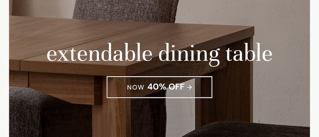 Extendable dining table - Now 40% off