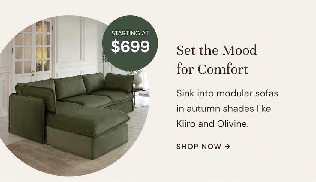 Sink into Modular Sofas starting at only $699