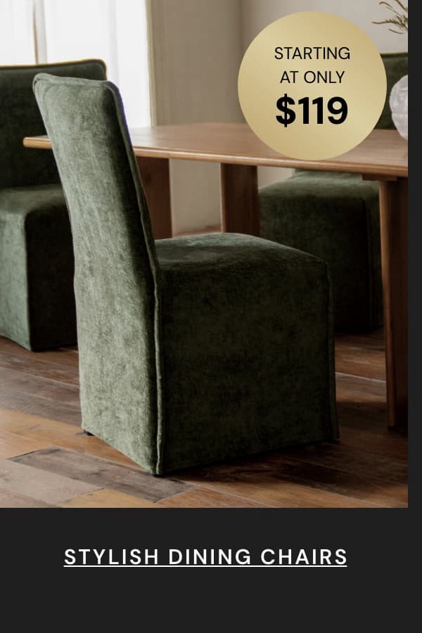 Washable dining chairs Starting at $119