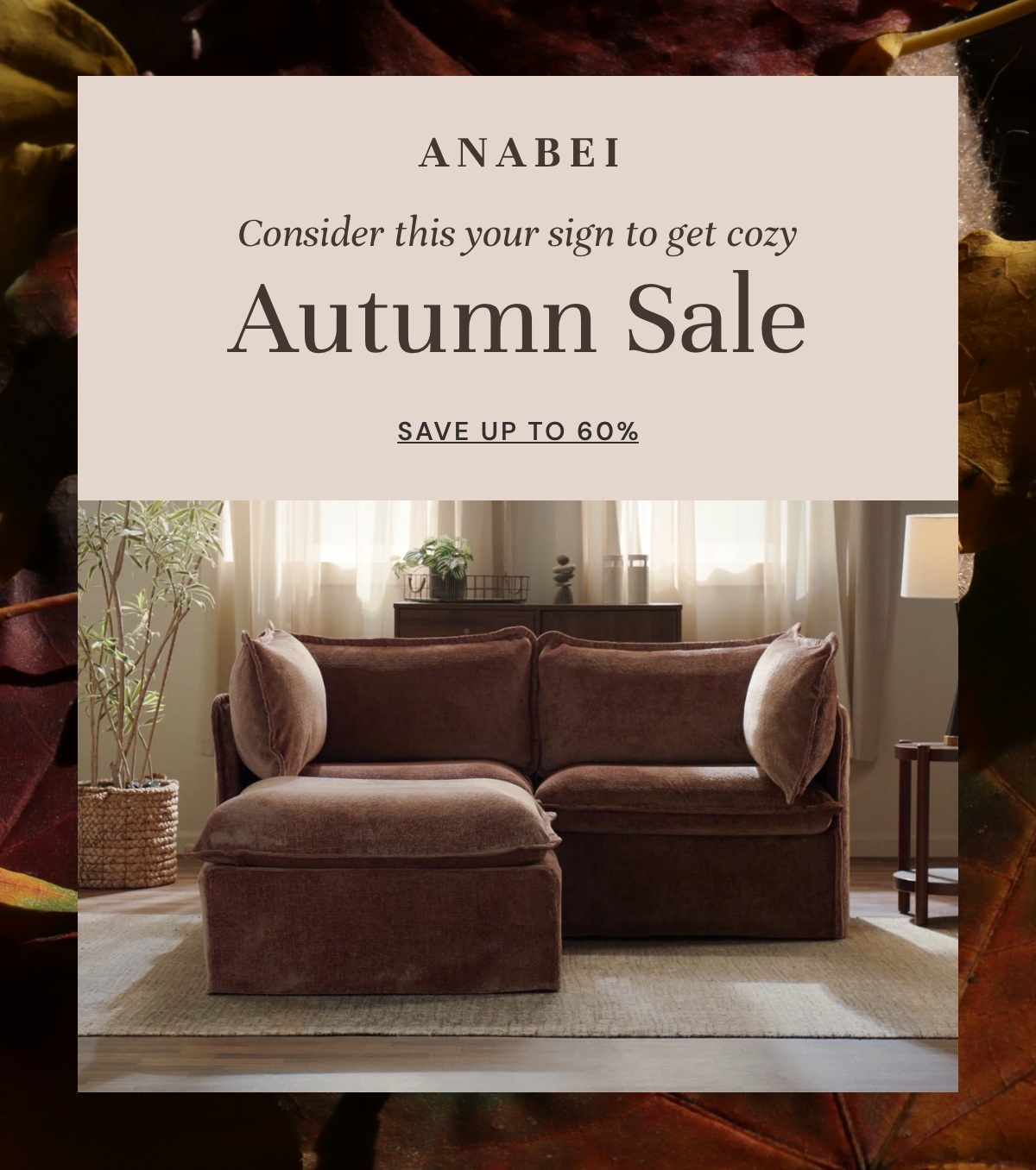 Consider this your sign to get cozy - Autumn Sale