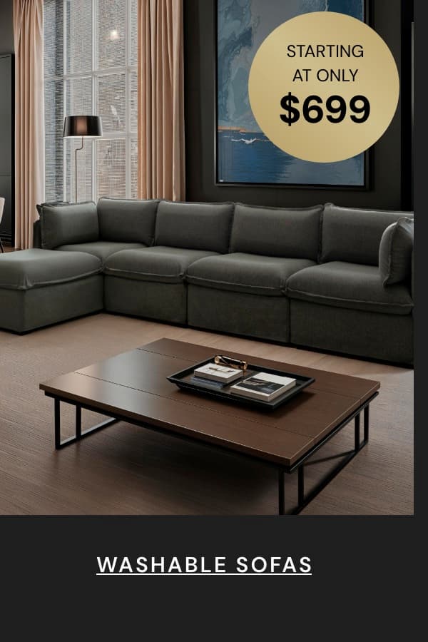 Washable sofas Starting at $699