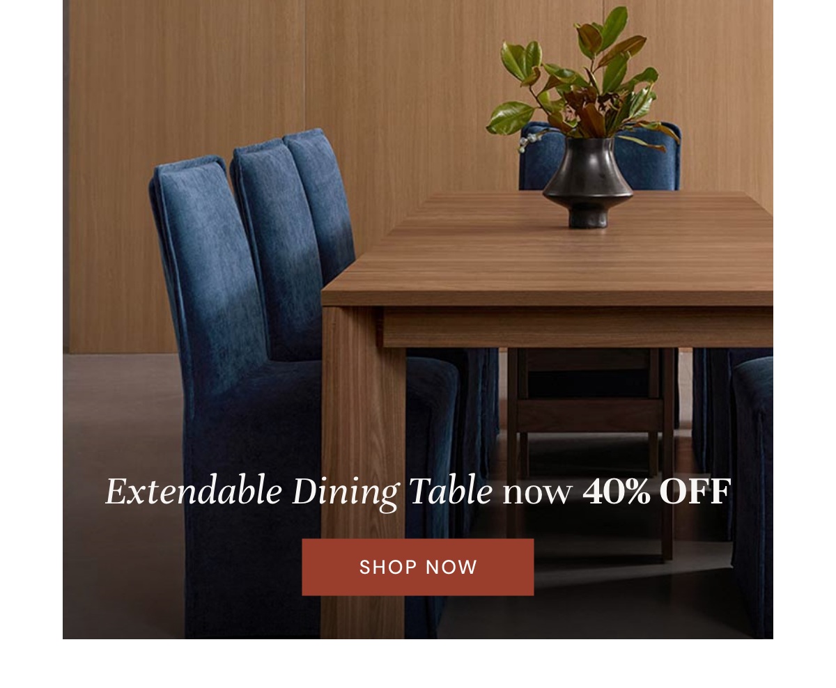 Extendable dining table - Now 40% off