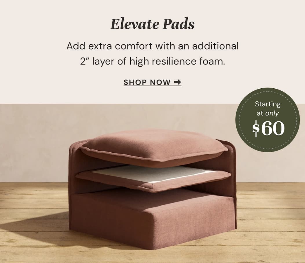 Elevate Pads: Boost seating height with washable foam pads.