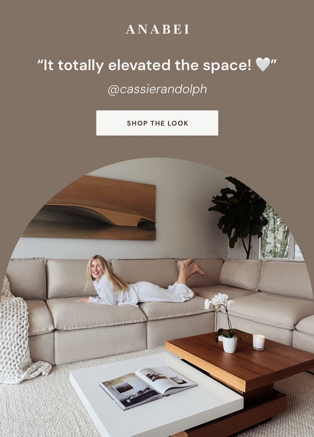 “It totally elevated the space! 🤍” @cassierandolph