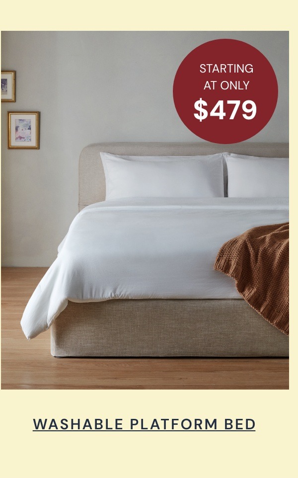 Washable Platform Beds starting at only $479