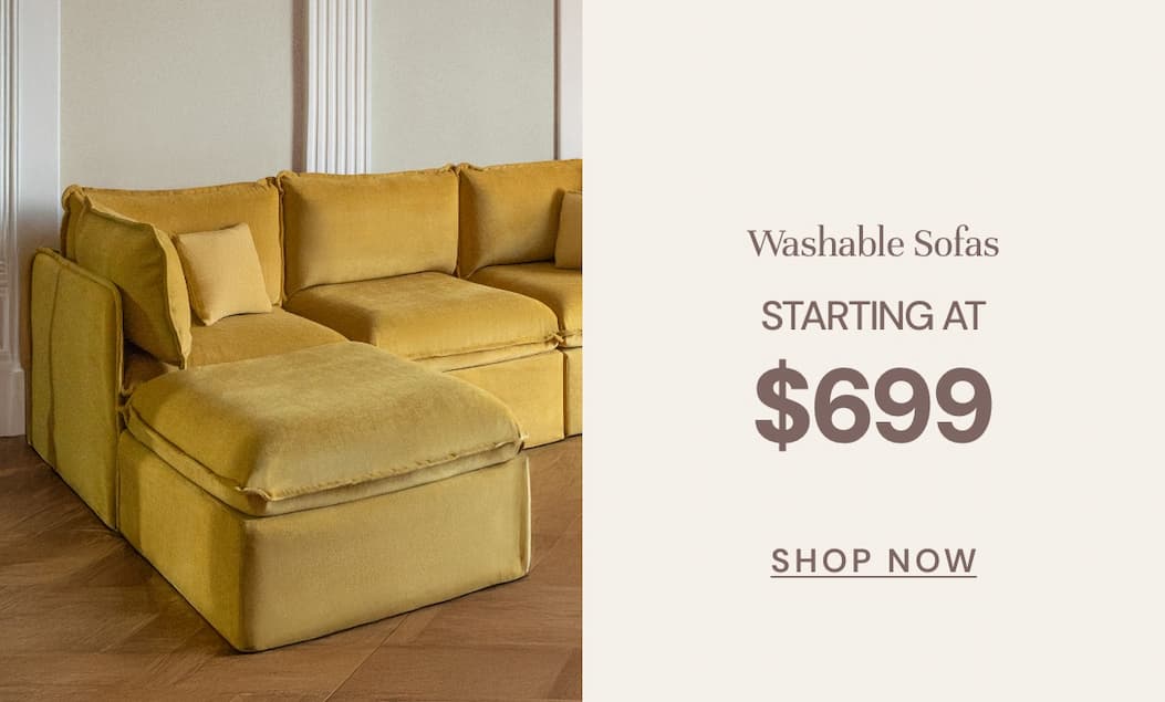 Washable Sofas starting at $699