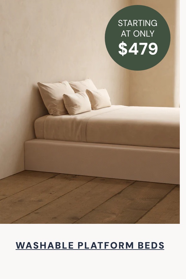Platform beds starting at $479