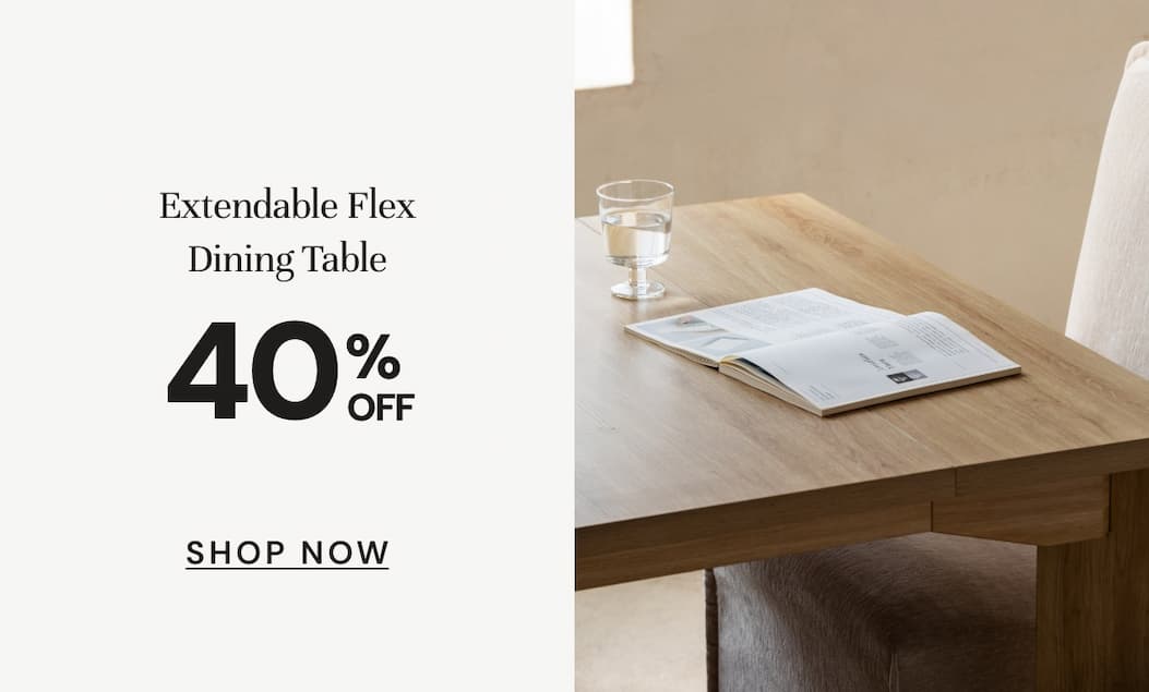 Extendable dining table NOW 40% off