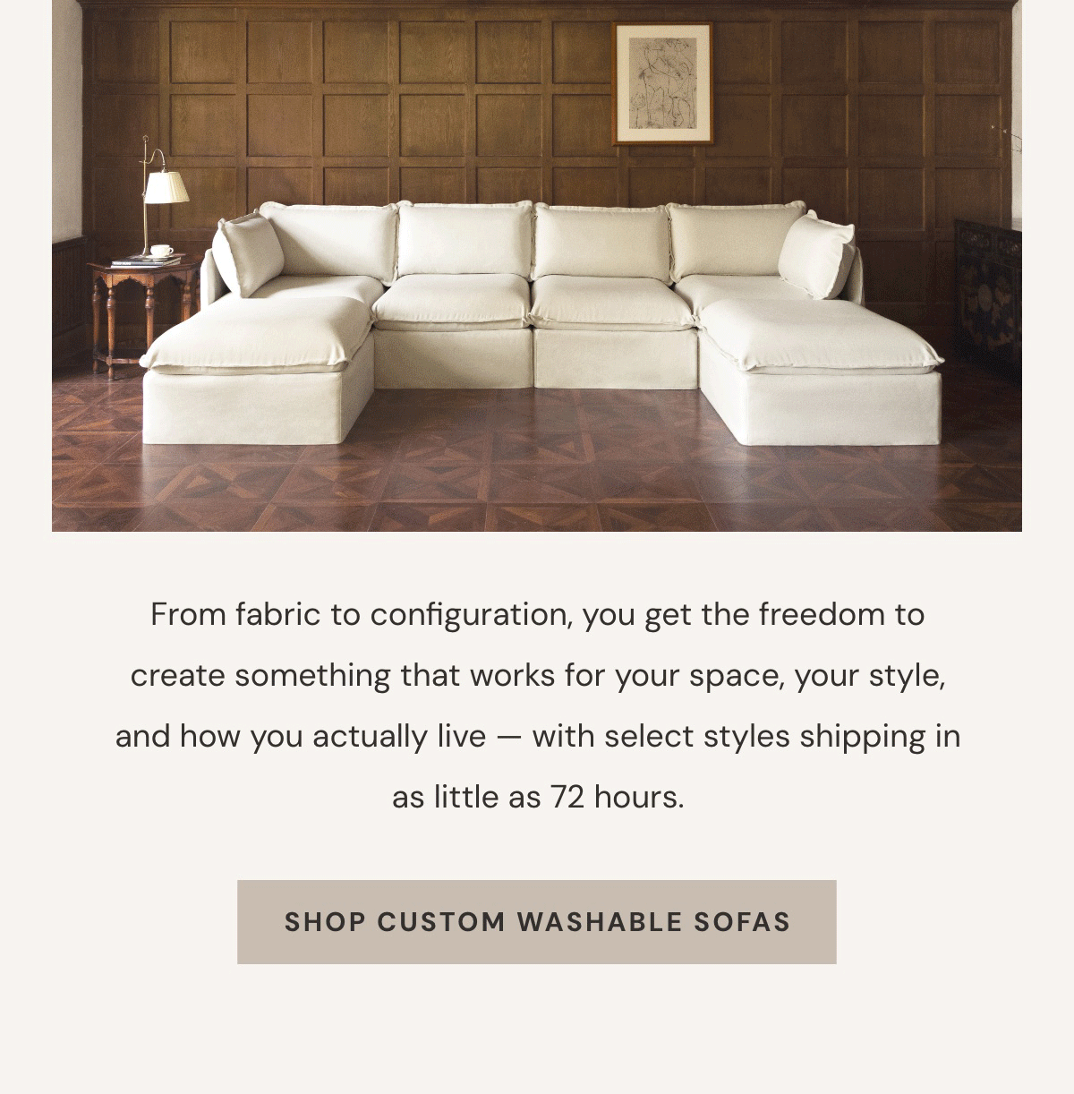 Shop Custom Washable Sofas