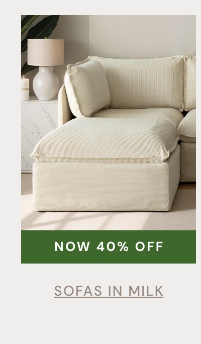 Sofas in Milk