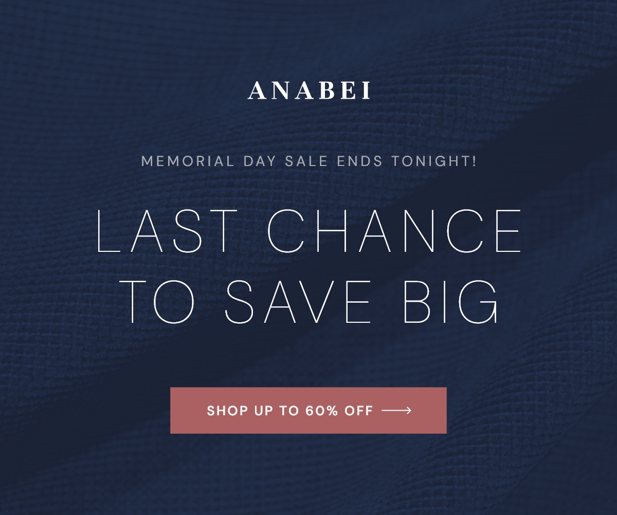 MEMORIAL DAY SALE ends tonight! Up to 60% off.