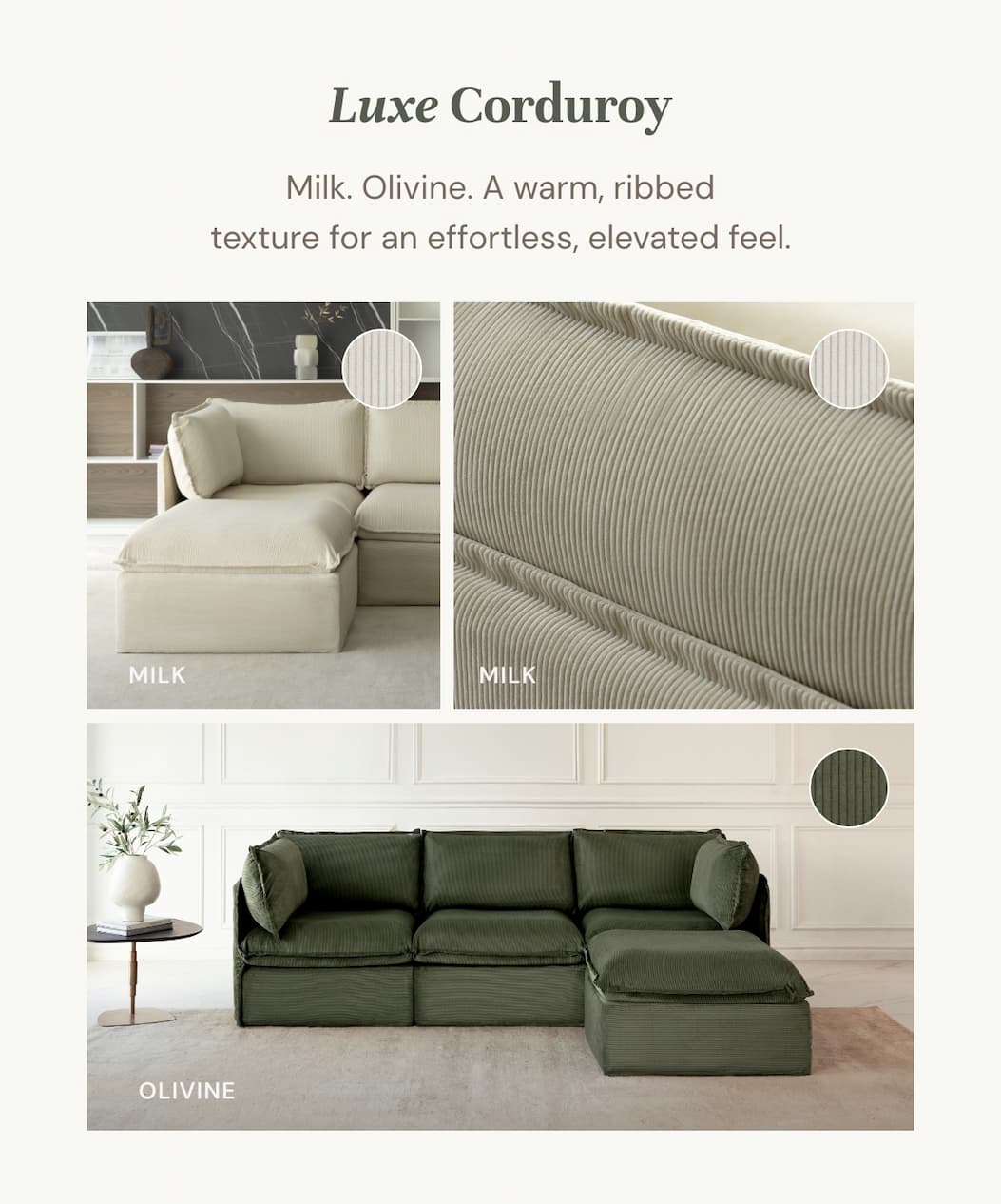 Luxe Corduroy: now 40% off!