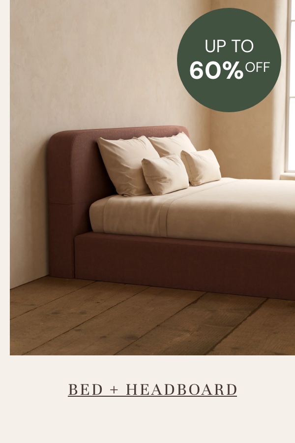 UP TO 60% off Platform Bed + Headboard