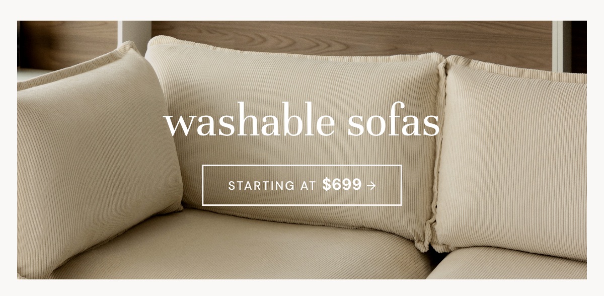 Washable Sofas - Up to 60% off