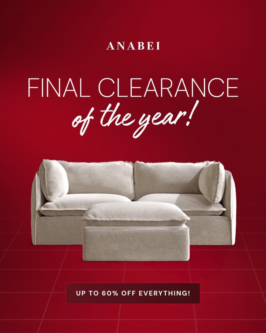 Final Clearance: up to 60% off everything!