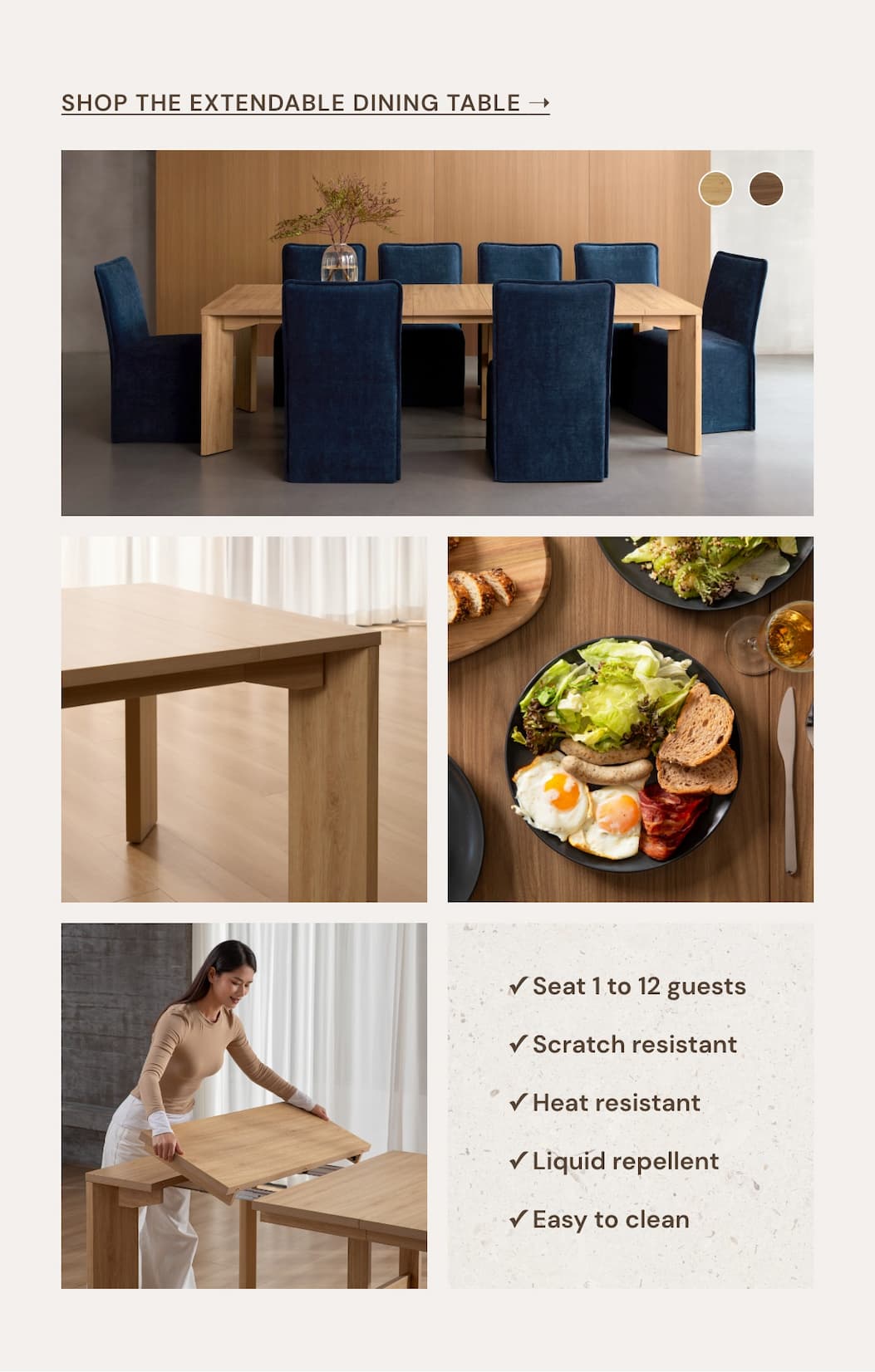 Extendable Flex Dining Table