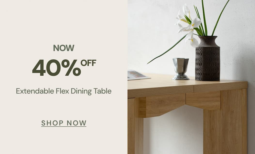 NOW 40% off: Extendable Flex Dining Table
