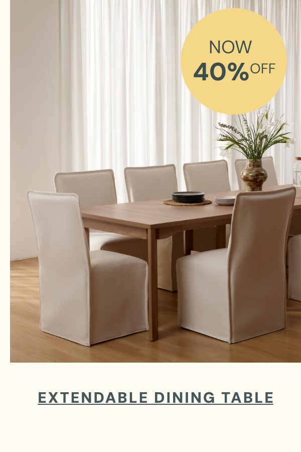 Extendable Dining Table - Now 40% Off