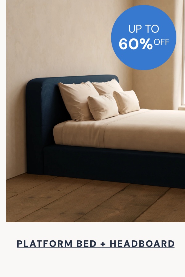 Platform Bed + Headboard up to 60% off