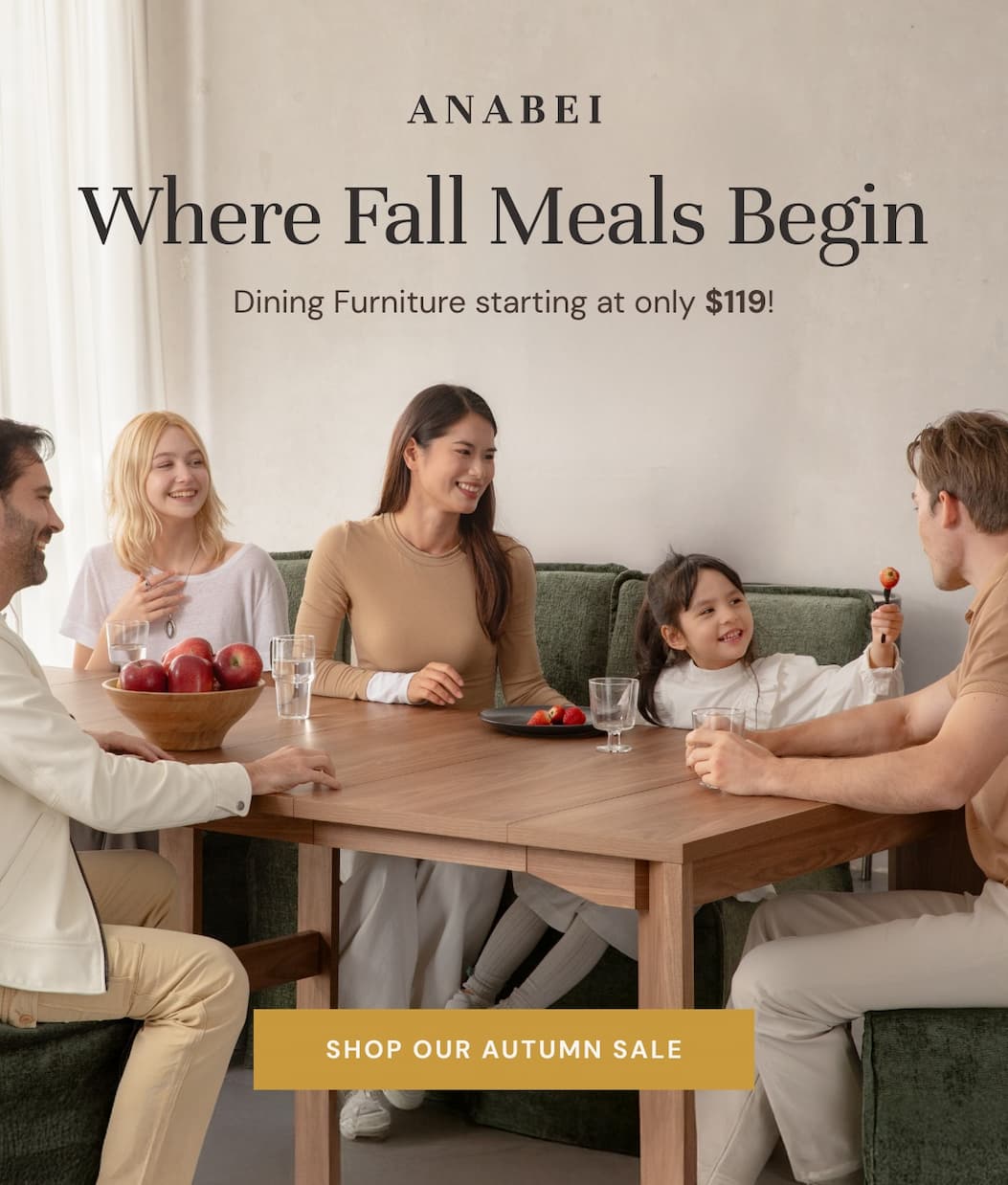 The Cozy Season Event: Dining Furniture starting at only $119!