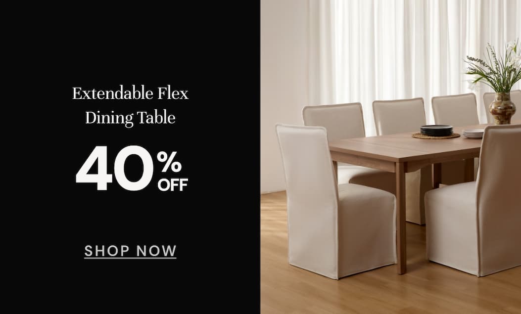 Extendable dining table NOW 40% off