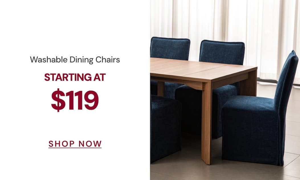 Washable dining chairs Starting at $119