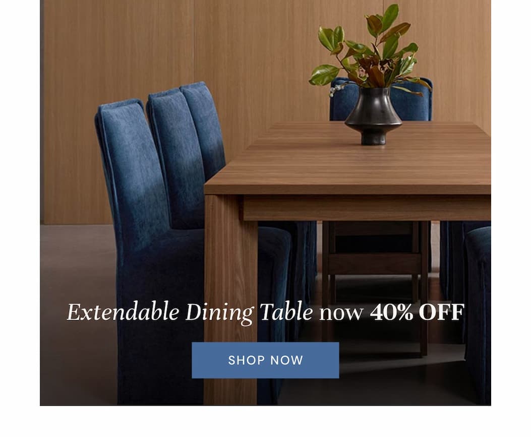 Extendable dining table - Now 40% off